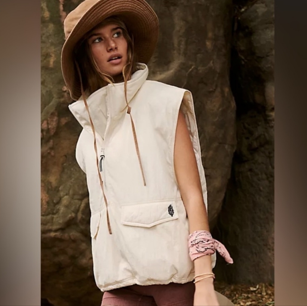 Free People Cream Vest